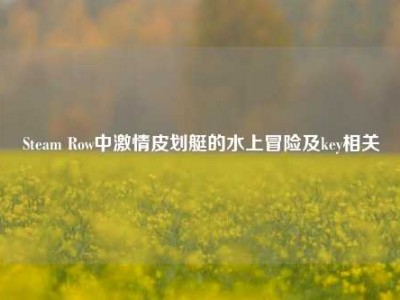 Steam Row中激情皮划艇的水上冒险及key相关