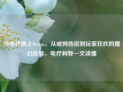 当电疗遇上Steam，从戒网传说到玩家狂欢的魔幻反转，电疗利弊一文读懂