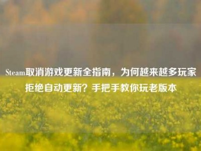 Steam取消游戏更新全指南，为何越来越多玩家拒绝自动更新？手把手教你玩老版本