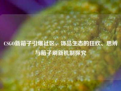 CSGO新箱子引爆社区，饰品生态的狂欢、思辨与箱子刷新机制探究