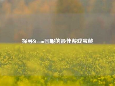探寻Steam国服的最佳游戏宝藏