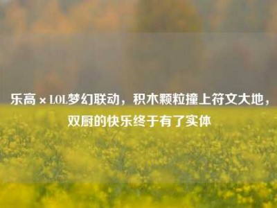 乐高×LOL梦幻联动，积木颗粒撞上符文大地，双厨的快乐终于有了实体