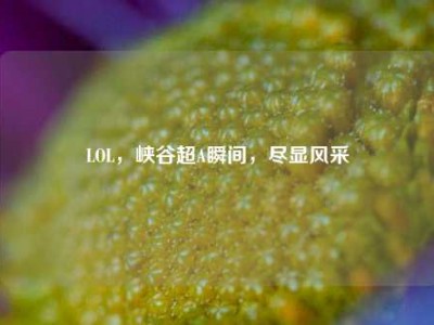 LOL，峡谷超A瞬间，尽显风采