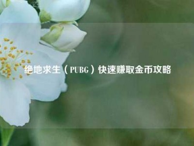 绝地求生（PUBG）快速赚取金币攻略