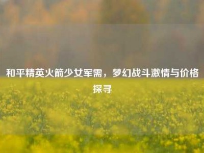 和平精英火箭少女军需，梦幻战斗激情与价格探寻