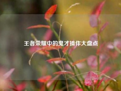 王者荣耀中的鬼才操作大盘点