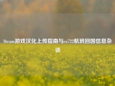 Steam游戏汉化上传指南与ca722航班回国信息杂谈