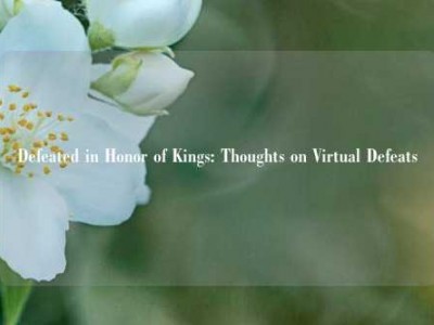 Defeated in Honor of Kings: Thoughts on Virtual Defeats