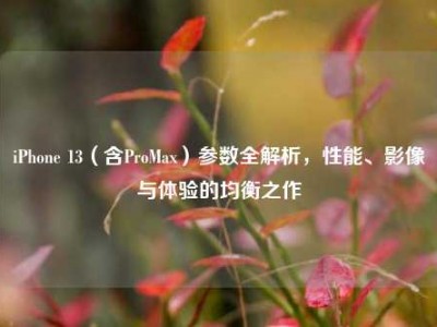 iPhone 13（含ProMax）参数全解析，性能、影像与体验的均衡之作