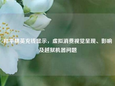 和平精英充钱显示，虚拟消费视觉呈现、影响及越狱机器问题