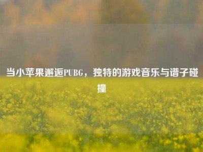 当小苹果邂逅PUBG，独特的游戏音乐与谱子碰撞
