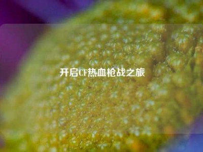 开启CF热血枪战之旅