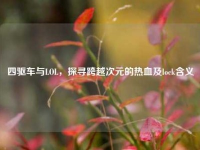四驱车与LOL，探寻跨越次元的热血及lock含义