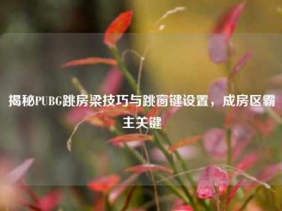 揭秘PUBG跳房梁技巧与跳窗键设置，成房区霸主关键