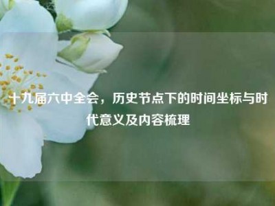 十九届六中全会，历史节点下的时间坐标与时代意义及内容梳理