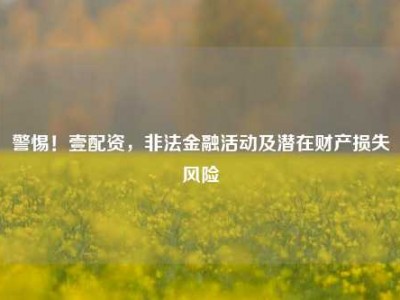 警惕！壹配资，非法金融活动及潜在财产损失风险