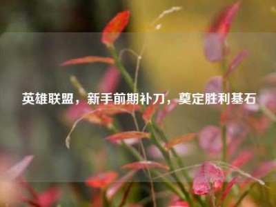 英雄联盟，新手前期补刀，奠定胜利基石