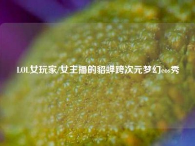 LOL女玩家/女主播的貂蝉跨次元梦幻cos秀