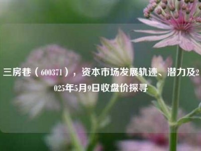 三房巷（600371），资本市场发展轨迹、潜力及2025年5月9日收盘价探寻