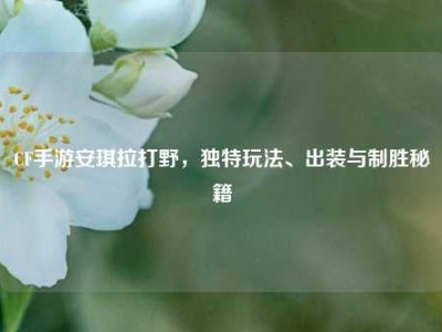 CF手游安琪拉打野，独特玩法、出装与制胜秘籍