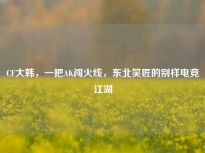 CF大韩，一把AK闯火线，东北笑匠的别样电竞江湖