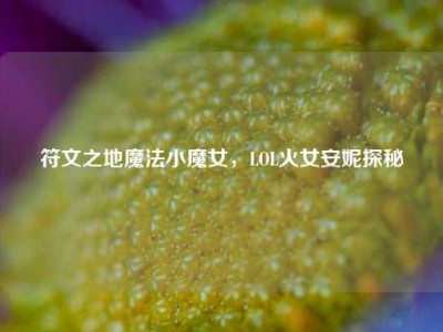 符文之地魔法小魔女，LOL火女安妮探秘