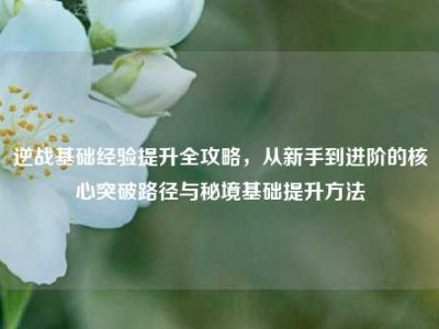 逆战基础经验提升全攻略，从新手到进阶的核心突破路径与秘境基础提升方法