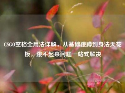 CSGO空格全用法详解，从基础跳蹲到身法天花板，跳不起来问题一站式解决