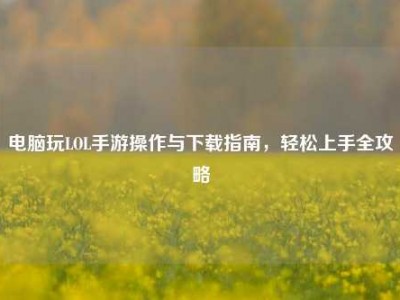 电脑玩LOL手游操作与下载指南，轻松上手全攻略