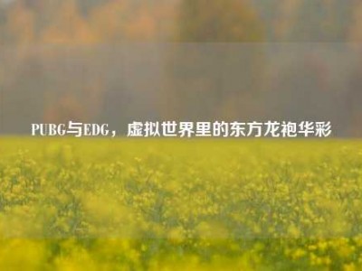 PUBG与EDG，虚拟世界里的东方龙袍华彩
