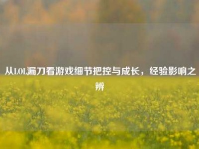从LOL漏刀看游戏细节把控与成长，经验影响之辨