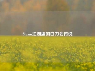 Steam江湖里的白刀会传说
