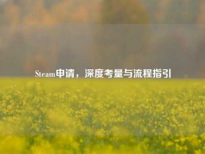 Steam申请，深度考量与流程指引