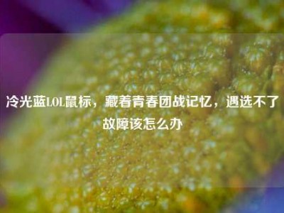冷光蓝LOL鼠标，藏着青春团战记忆，遇选不了故障该怎么办