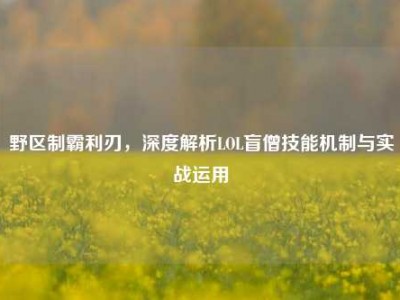 野区制霸利刃，深度解析LOL盲僧技能机制与实战运用