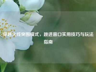穿越火线突围模式，跳进窗口实用技巧与玩法指南
