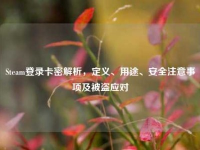 Steam登录卡密解析，定义、用途、安全注意事项及被盗应对