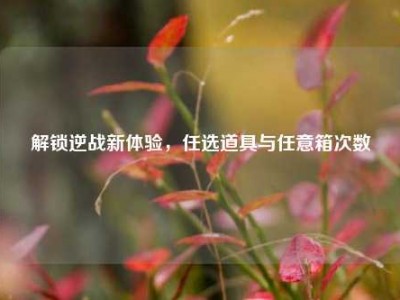 解锁逆战新体验，任选道具与任意箱次数