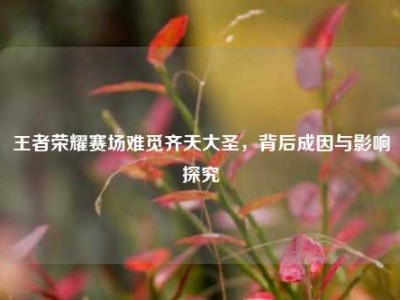 王者荣耀赛场难觅齐天大圣，背后成因与影响探究