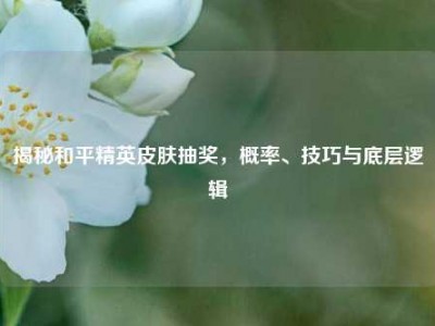 揭秘和平精英皮肤抽奖，概率、技巧与底层逻辑