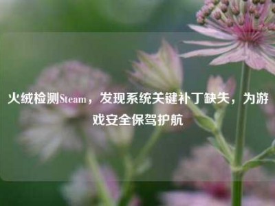 火绒检测Steam，发现系统关键补丁缺失，为游戏安全保驾护航