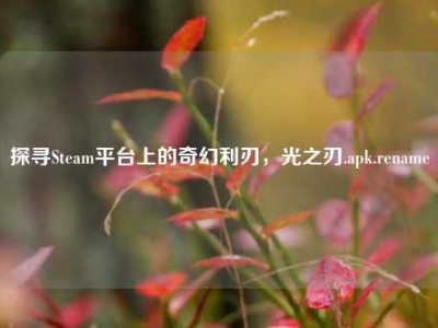 探寻Steam平台上的奇幻利刃，光之刃.apk.rename