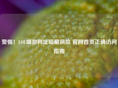 警惕！LOL端游网址暗藏风险 官网首页正确访问指南