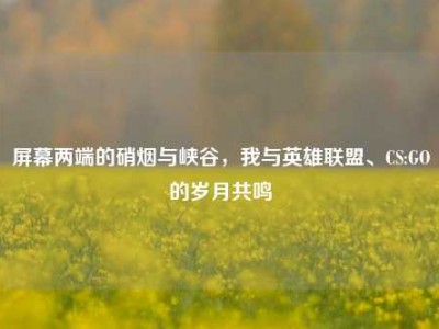 屏幕两端的硝烟与峡谷，我与英雄联盟、CS:GO的岁月共鸣