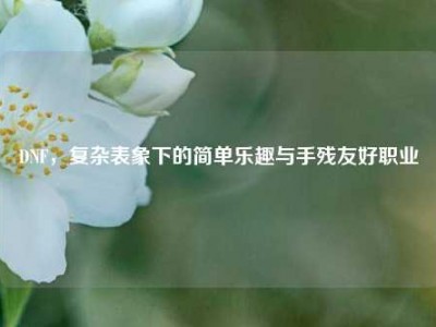 DNF，复杂表象下的简单乐趣与手残友好职业