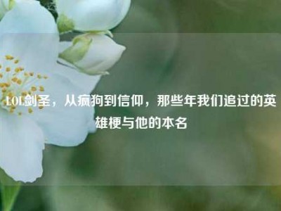 LOL剑圣，从疯狗到信仰，那些年我们追过的英雄梗与他的本名