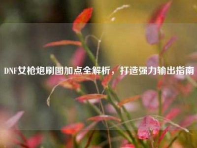 DNF女枪炮刷图加点全解析，打造强力输出指南