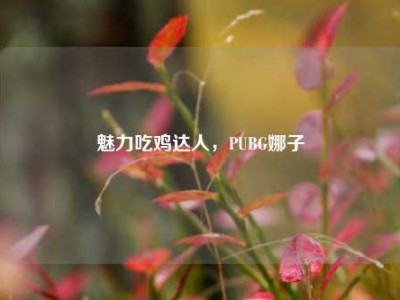 魅力吃鸡达人，PUBG娜子