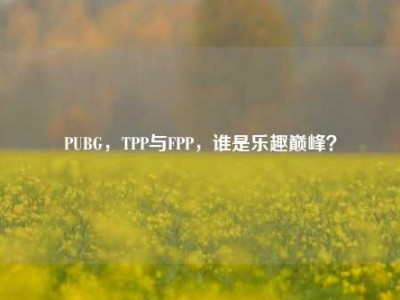 PUBG，TPP与FPP，谁是乐趣巅峰？
