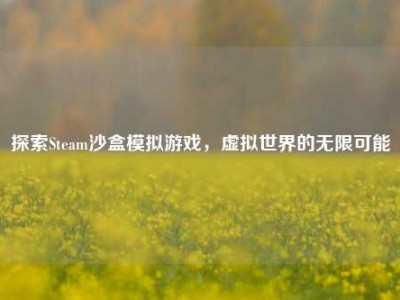 探索Steam沙盒模拟游戏，虚拟世界的无限可能